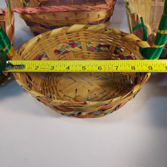 Easter Baskets (4) vintage woven - Picture 15 of 16